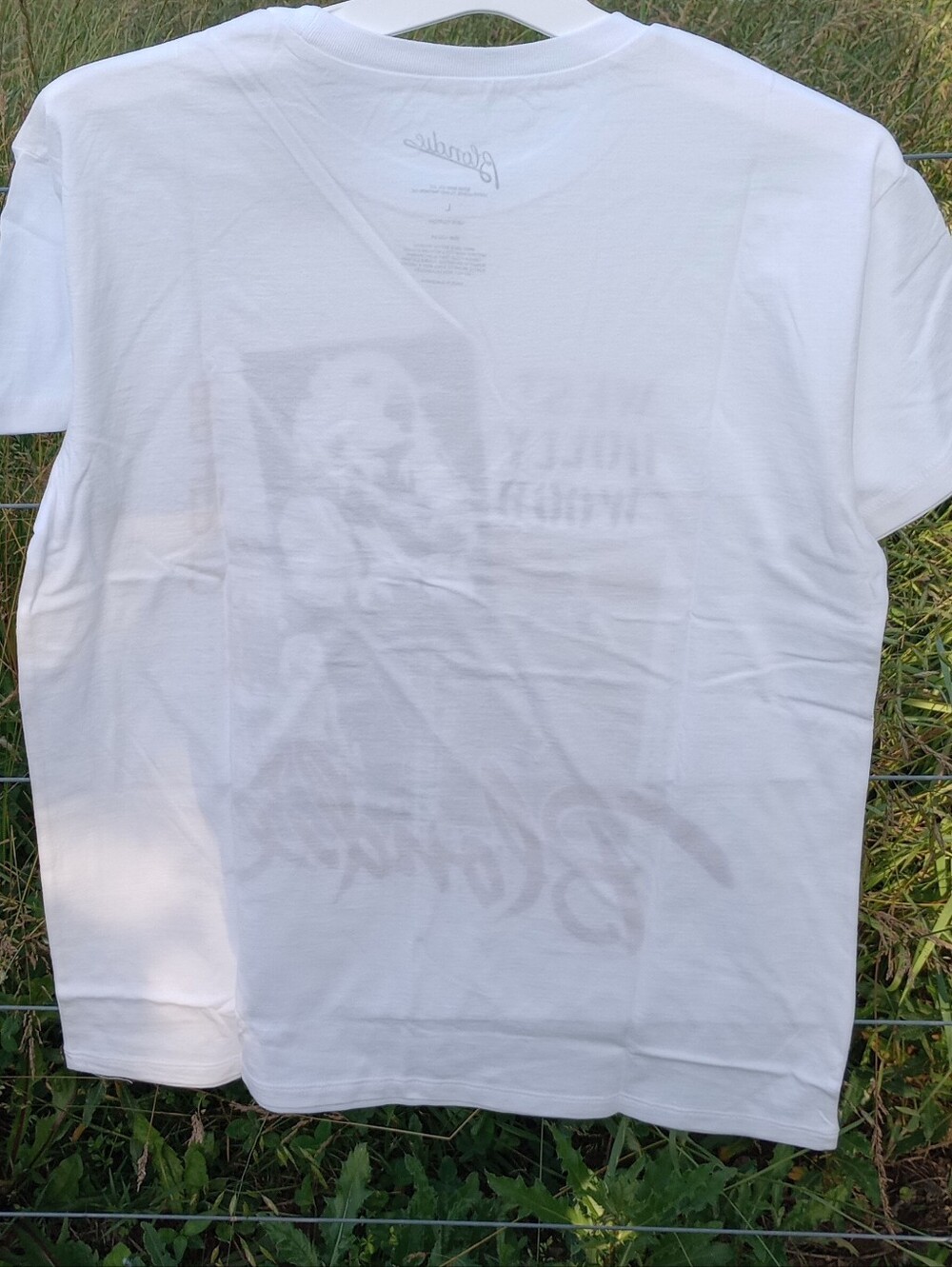 NWT Blondie Graphic Tee in White with Red Script West Hollywood Large - Picture 4 of 4